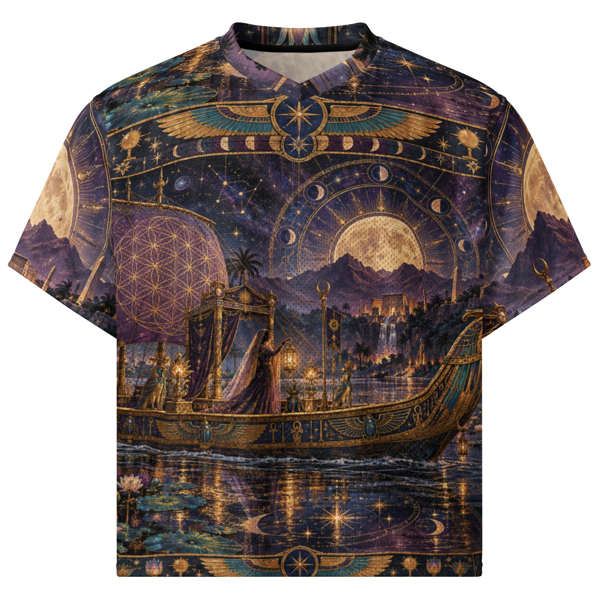 Front view of The Celestial Voyage jersey